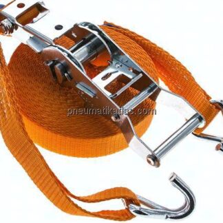 Ratschen-Zurrgurt (25mm) 8m, 1.500daN, Druckratsche, 2-teilig mit Spitzhaken