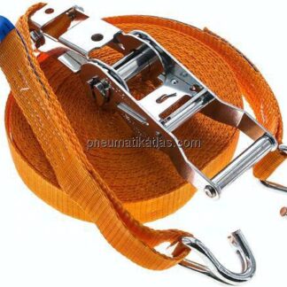 Ratschen-Zurrgurt (25mm) 10m, 1.500daN, Druckratsche, 2-teilig mit Spitzhaken