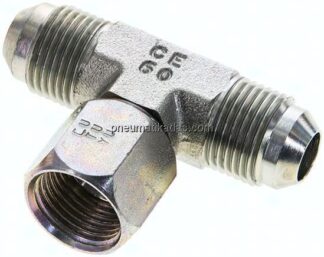 T-Verschraubung,UNF 3/4"-16 (JIC), Stahl verzinkt