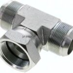 T-Verschraubung,UN 1-7/8"-12 (JIC), Stahl verzinkt