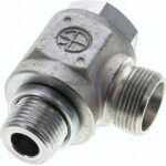 Winkel-Schwenkverschraubung G 1/2"-16 S (M24x1,5), ohne Mutter & Schneidring, Stahl verzinkt