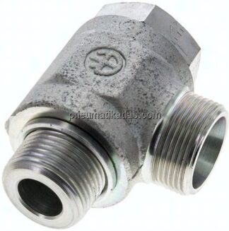 Winkel-Schwenkverschraubung G 1"-25 S (M36x2), ohne Mutter & Schneidring, Stahl verzinkt