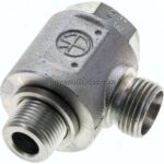 Winkel-Schwenkverschraubung G 3/8"-12 L (M18x1,5), ohne Mutter & Schneidring, Stahl verzinkt