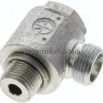 Winkel-Schwenkverschraubung M 18x1,5-12 S (M20x1,5), ohne Mutter & Schneidring, Stahl verzinkt