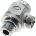 Winkel-Schwenkverschraubung G 1/2"-15 L (M22x1,5), ohne Mutter & Schneidring, Stahl verzinkt