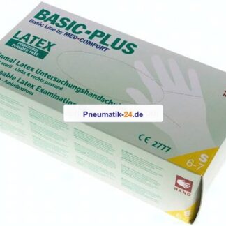 Latex-Einmalhandschuhe, puderfrei, natur, S, 100er Box