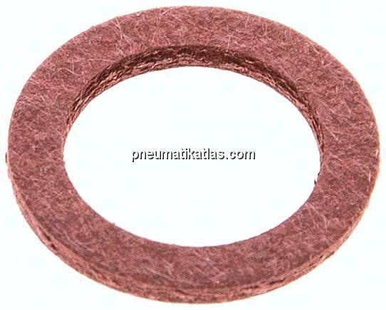 Dichtring aus Vulkanfiber (12,2x17,9x1,5 mm)