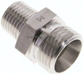 Gerade Schneidringverschr. R 1/4"-12 L (M18x1,5), ohne Mutter & Schneidring, 1.4571