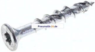 Spanplatten-Senkkopfschraube, TORX, 6,0x40, Stahl verzinkt, weiß
