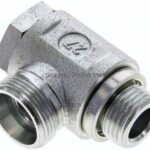 Winkel-Schwenkverschraubung G 1/2"-18 L (M26x1,5), ohne Mutter & Schneidring, Stahl verzinkt