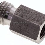 Aufschraub-Schneidringverschr. M 10x1-6 L (M12x1,5), ohne Mutter & Schneidring, 1.4571