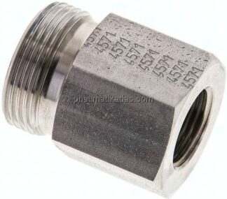 Aufschraub-Schneidringverschr. G 3/8"-18 L (M26x1,5), ohne Mutter & Schneidring, 1.4571