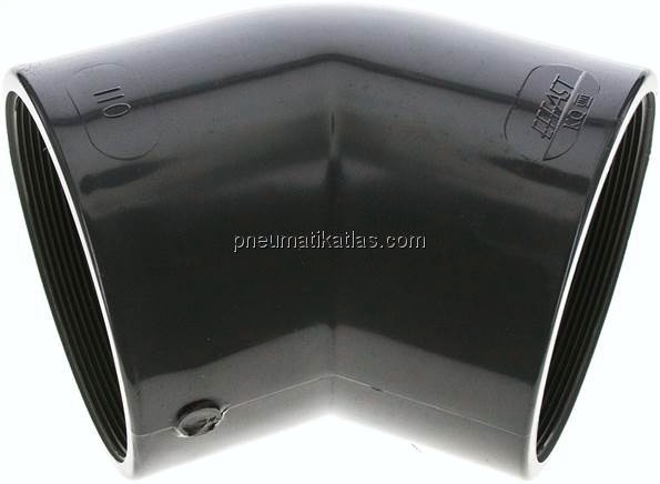 45°-Winkel Rp 4" (IG), PVC-U