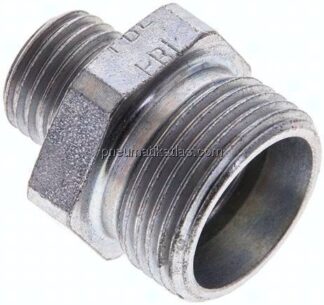 Reduzierverschraubung 15 L (M22x1,5)-8 L (M14x1,5), ohne Mutter & Schneidring, Stahl verzinkt
