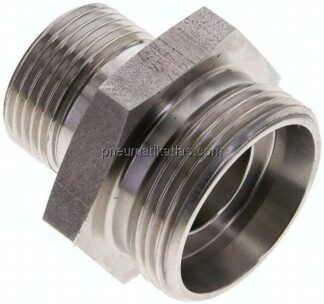 Gerade Schneidringverschr. G 3/4"-28 L (M36x2), ohne Mutter & Schneidring, 1.4571