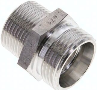 Gerade Schneidringverschr. R 3/4"-22 L (M30x2), ohne Mutter & Schneidring, 1.4571