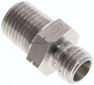 Gerade Schneidringverschr. NPT 1/4"-6 L (M12x1,5), ohne Mutter & Schneidring, 1.4571