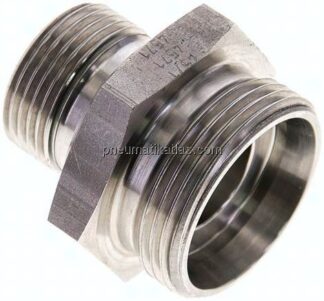 Gerade Schneidringverschr. G 3/4"-28 L (M36x2), ohne Mutter & Schneidring, 1.4571