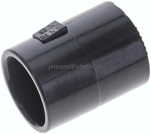 Klebemuffe, PVC-U, 25x32mm - 25mm