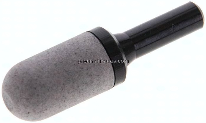 Steck-Schalldämpfer aus gesintertem Kunststoff, 6mm