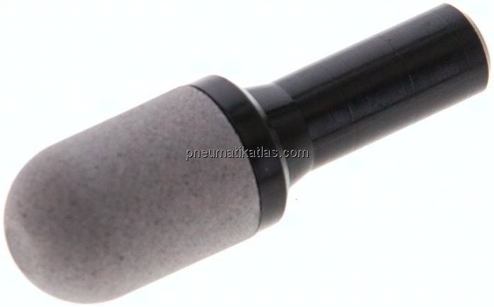 Steck-Schalldämpfer aus gesintertem Kunststoff, 8mm