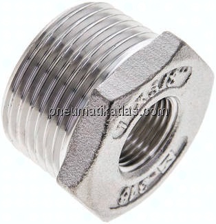 Reduziernippel R 1"(AG)-Rp 3/8"(IG), 1.4408