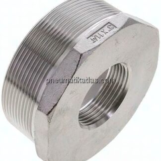 Reduziernippel R 3"(AG)-Rp 1-1/4"(IG), 1.4408