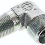 Winkel-Schneidringverschraub. R 3/8"-15 L (M22x1,5), ohne Mutter & Schneidring, Stahl verzinkt