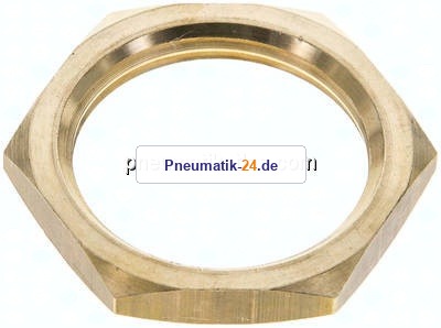Sechskant-Gegenmutter M 34x2, Messing