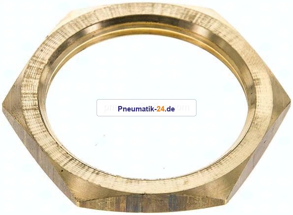 Sechskant-Gegenmutter M 42x2, Messing