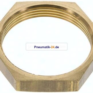 Sechskant-Gegenmutter M 49x2, Messing