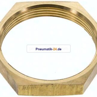 Sechskant-Gegenmutter M 54x2, Messing