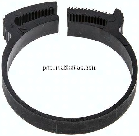 Schnapp-Schlauchschelle, Nylon, 49,2 - 53,6mm