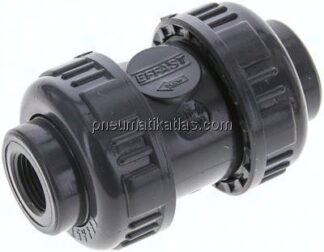 Rückschlagventil, PVC-U / FKM, Rp 3/8"