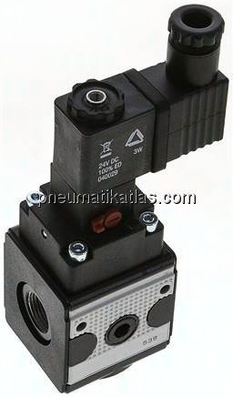 MULTIFIX 3/2-Wege Magnetventil (NC), G 3/8", 24 V DC