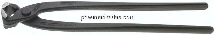 Monierzange, poliert / schwarz atramentiert, 280mm