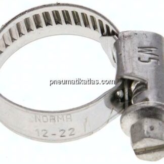 9mm Schlauchschelle 12 - 22mm, 1.4401/1.4571 (W5) (NORMA)