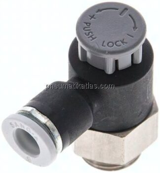 Kompakt-Drosselventil G 1/4"-6mm,zu- und abluftregelnd