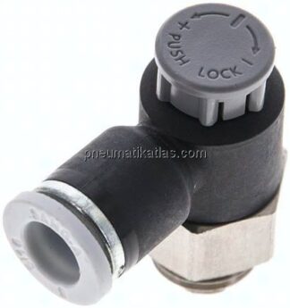 Kompakt-Drosselventil G 1/4"-8mm,zu- und abluftregelnd