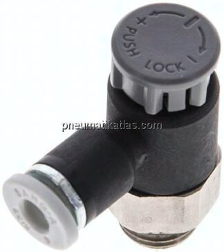 Kompakt-Drosselventil G 1/8"-4mm,zu- und abluftregelnd