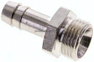 Gewindetülle G 3/8"-9 (3/8")mm, Messing vernickelt