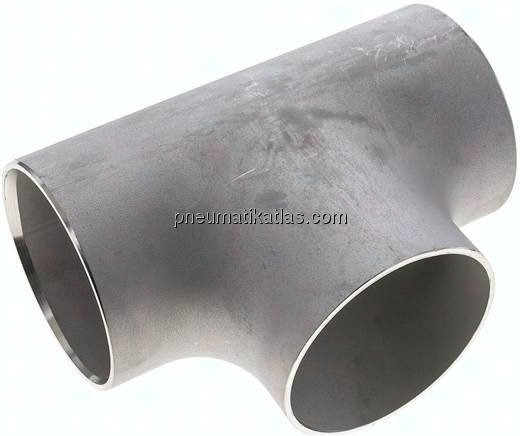 T-Stück 88,9x2,3mm, 1.4571 geschweißt, EN 10253 Typ A (DIN 2615)
