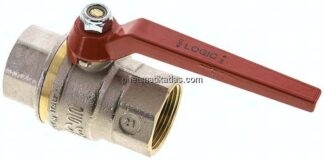 Messing-Kugelhahn, Rp 1-1/4", -0,9 bis 64 bar, silikonfrei gefertigt