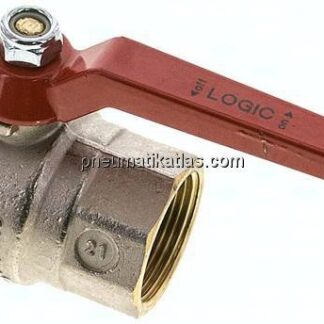 Messing-Kugelhahn, Rp 1-1/4", -0,9 bis 64 bar, silikonfrei gefertigt