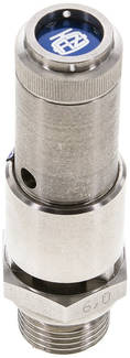 TÜV-Sicherheitsventil G 1/2" (DN10), 7,00 bar, 1.4571