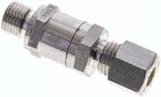 Hydraulik-Rückschlagventil 8 L (M14x1,5)-G 1/4", Klemmring 1.4571 (NC)