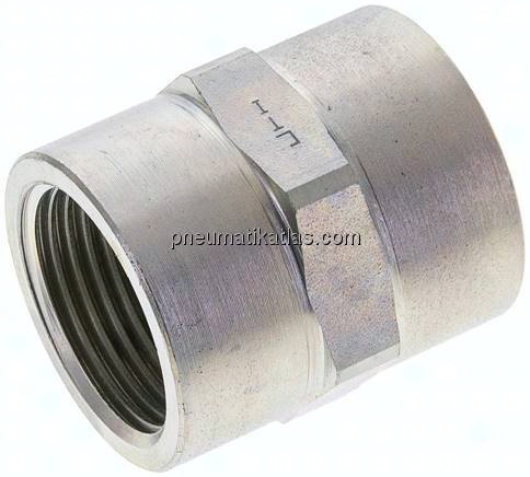 Hochdruck-Muffe G 1"-G 1", Stahl verzinkt