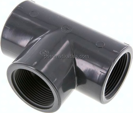 T-Stück Rp 1-1/2" (IG), PVC-U