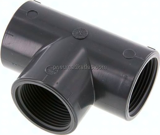 T-Stück Rp 1-1/4" (IG), PVC-U