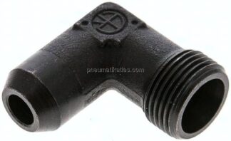 Winkel-Anschweißverschraubung 12 S (M20x1,5), ohne Mutter & Schneidring, Stahl phosphatiert